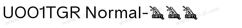 U001TGR Normal字体转换